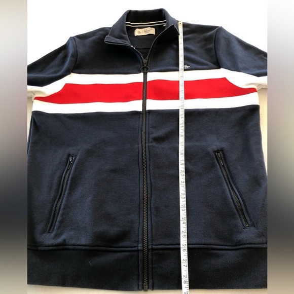 Original Penguin Retro 90’s Block Panel Track Suit Coat. Full Zip Up. Shacket - Picture 6 of 9